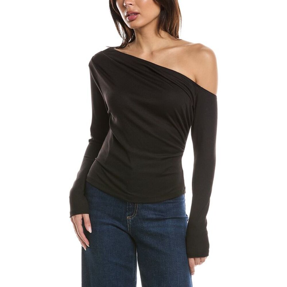 Lna Womens  Panama Drape Top, Blue